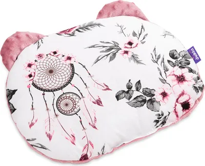 Produktbild von Summer Dream & Old Rose Minky Kissen Teddybär-Kopf 26x36cm