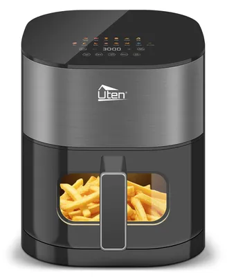 Image de Uten Dual Blaze : Friteuse à air de 5,5 L, 2000 W, avec fenêtre de visualisation