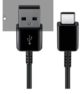 Produktbild von Samsung EP-DR140ABE Typ C Kabel 0,8m Schwarz Bulk, Samsung Universal
