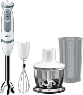 Zdjęcie produktu dla Braun | MQ 5235 | 1000 W | MultiQuick 5 Vario Blender | Hand Blender | Number of speeds 21 | Chopper | White