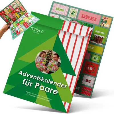 Zdjęcie produktu dla Kalendarz Adwentowy dla Par 2026 2 Połówki Kalendarza 24 Doświadczenia