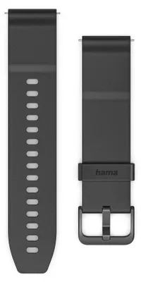 Zdjęcie produktu dla Hama 00178657, Band, Smartwatch, Czarny, Dowolna marka, Silikon, Czarny