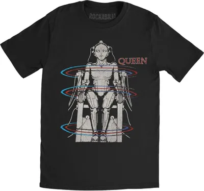 Image de Queen - "European Tour 1984" T-shirt homme/femme unie RO604 (L) (Noir)