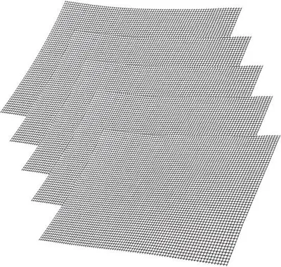 Produktbild von Famanu Grillmatten antihaftbeschichtet - 42 x 36 cm - schwarz - wiederverwendbar