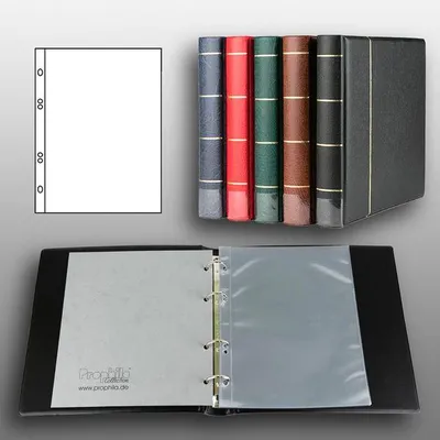 Produktbild von Prophila Collection Ersttagsblatt-Album (schwarz) mit 20 Hüllen für Ersttagsblätter (ETB)