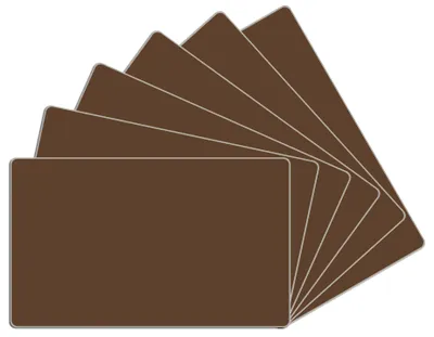 Produktbild von Wallario Frühstücksbrettchen 6er Set aus Glas, je 14 x 23 cm, mit rutschfesten Füßen, Motiv Braun