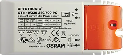Produktbild von Osram OTe 10/220…240/700 PC, 2,8 W, 50000 h, -20 - 55 °C, 198 - 264 V, 50/60 Hz, 5 A