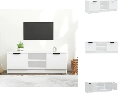 Produktbild von vidaXL TV-Schrank Weiß 102x35x36,5 cm Holzwerkstoff -  TV-Möbel