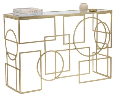Produktbild von Rankin - Konsole, 120x41x81h cm Gold, ein Regal