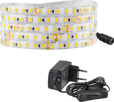 Immagine prodotto di Set LED a striscia 24 V, 3 m, IP65, 4000 K, alimentatore, interruttore ON/OFF  319197 Polux