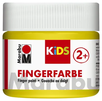 Obrázok produktu pre Marabu 03030 050 019 Farba na prsty Kids - 100 ml, žltá