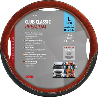 Obrázek produktu pro Potah volantu Lampa Club Classic, ze skeentexu - L - Ø 46/48 cm