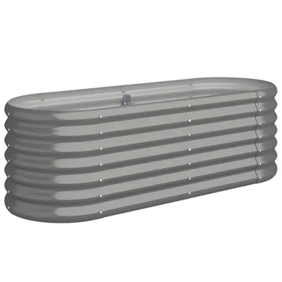 Produktbild von vidaXL Hochbeet Verzinkter Stahl 114x40x36 cm Grau