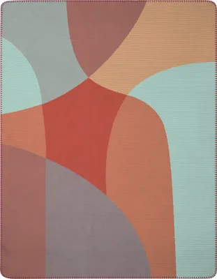 Produktbild von Biederlack Wohndecke mit Zierstich Lave Farbe orange Größe 150x200cm