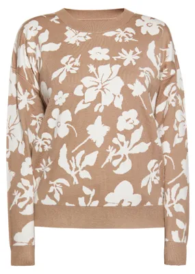 Zdjęcie produktu dla CALEY Sweter damski – kolor taupe, rozmiar M