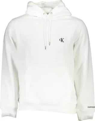Produktbild von Lässiges Herren Sweatshirt in Weiß mit Kapuze & Kängurutasche