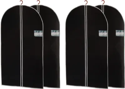 AWBEOT Kleidersäcke 6er Set - Transparente Schutzhüllen Für Anzüge & Jacken 60x120cm