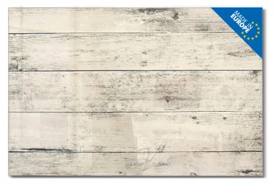 Zdjęcie produktu dla Tablica magnetyczna szklana banjado Magnettafel, do pisania, wymiary 60x40 cm, wykonana z bezpiecznego szkła hartowanego ESG, z motywem "Białe deski". [MTGQ1 11933]
