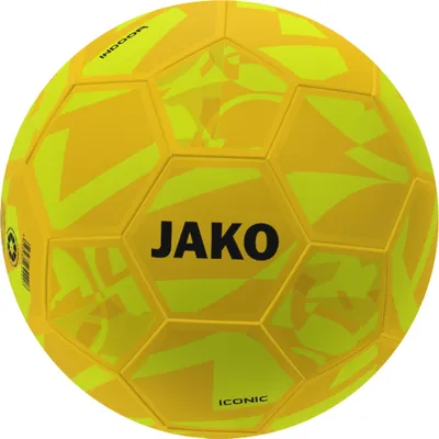 Obrázok produktu pre JAKO unisex halová lopta Iconic - 2387, farba:neónovo žltá/žltá/čierna, veľkosť:4