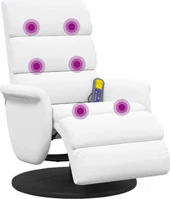 Produktbild von “2026 Modern“ Weiß Liegestuhl Weiß Polyurethan- Designermöbel 57613 - Fernseh- & Relaxsessel
