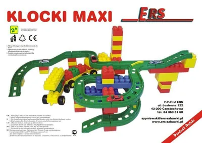 Zdjęcie produktu dla klocki tor maxi 80el. | 0024