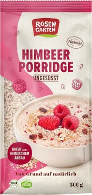 Produktbild von Rosengarten - Himbeer-Porridge ungesüßt - 500g