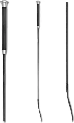 Image de Cravache de dressage avec poignée gel 120 cm-noir