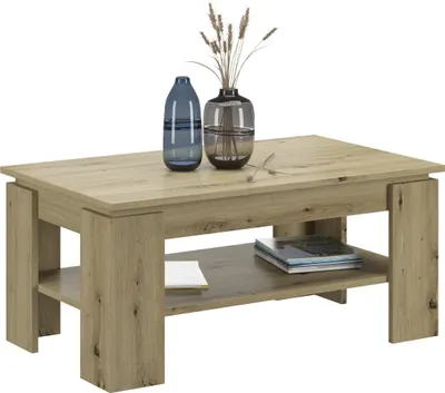 Produktbild von Couchtisch >Titan< in Artisan Eiche - 100x45x60cm (BxHxT)