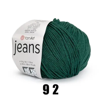 Produktbild von YarnArt Jeans (50g/160M) 92 petrol
