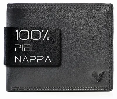 Image de Portefeuille en cuir pour hommes, avec protection RFID et grande capacité