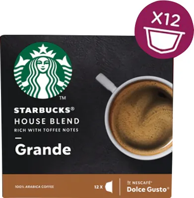 Produktbild von Starbucks® House Blend by Nescafé® Dolce Gusto® Medium Roast 12 Kapseln