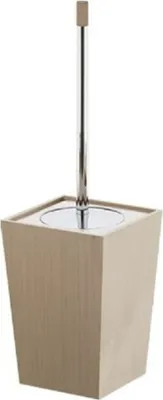 Produktbild von Nicol Toiletten Bürsten WC Klo Halter Garnitur Kyoto Esche Keramik Edelstahl