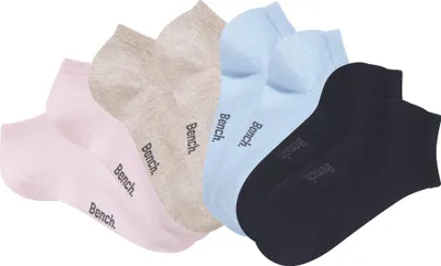 Produktbild von Bench Sneakersocken 8 -teilig 2x marine, 2x beige, 2x rosa, 2x hell blau Größe 39/42