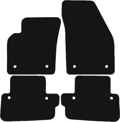 Obrázek produktu pro Velurové autokoberce na míru pro Volvo C70 II (2005-2013, kupé) černé, sada 4 ks, s úchyty