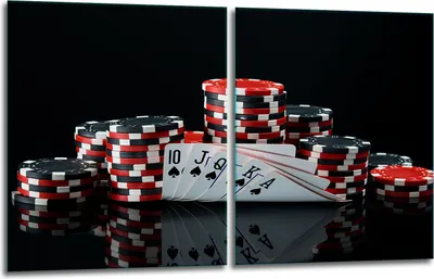 Produktbild von Herdabdeckplatten 2x40x52 Glaskeramikfeld 2-Teilig Glas Spritzschutz Poker