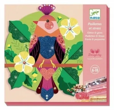 Produktbild von Djeco Malset Glitzer- und Strassmalerei Paradisio