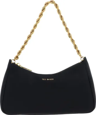 Immagine prodotto di Ted Baker borsa a tracolla borsetta Agnise Chain Detail Satin Shoulder Bag Black nero