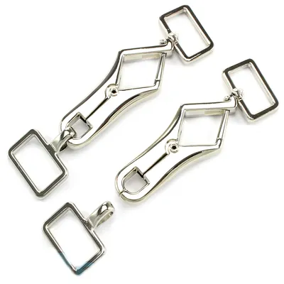 Produktbild von 2 Scherenkarabiner mit Wirbel und Öse 105 x 26mm mit Wirbel GurtB: 20mm