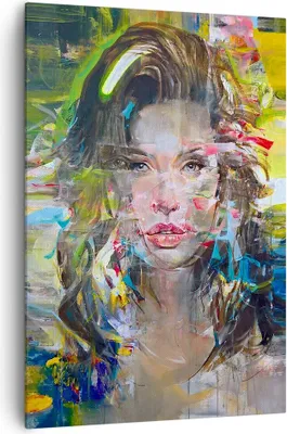 Produktbild von Bild auf Leinwand - Leinwandbild - Einteilig - frau modern - 70x100cm - Wand Bild - Wanddeko - Wandbilder - Leinwanddruck - Kunstdruck - Wanddekoration - Leinwand bilder - Wandbild - PA70x100-3473