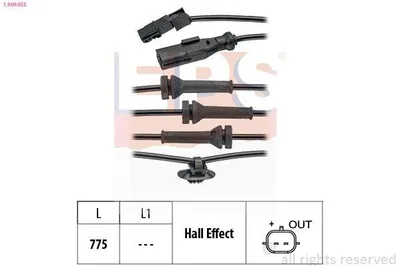 Produktbild von EPS ABS Sensor Raddrehzahl für RENAULT SCÉNIC II (JM0/1) 1.960.055