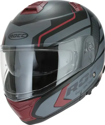 Produktbild von Rocc 981 Helm, schwarz matt/rot, XS (53/54)