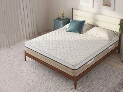 Image de Cutler - Matelas Double, 200x160x25h cm Blanc, Fermeté 8/10 Fabriqué en Italie