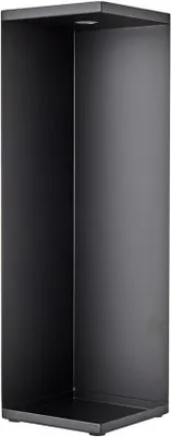 Image de Distributeur de papier toilette Tower noir - design fermé WC Butler