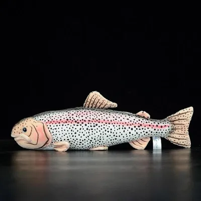 Produktbild von Forelle Kuscheltier 42 cm – Realistisches Fisch Plüsch Stofftier