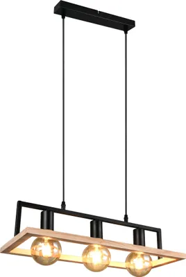 Produktbild von Reality Leuchten Pendelleuchte BANO BHT 57.50x150x24.50 cm schwarz