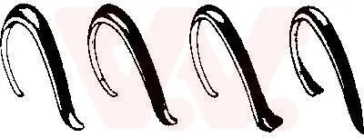 Produktbild von VAN WEZEL Kotflügelverbreiterung-Satz 5812500 Vorne Links für VW GOLF II (19E, 1G1)