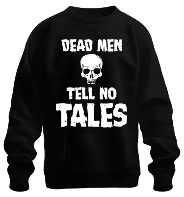 Produktbild von Dead Men Tell No Tales Piraten Totenkopf Schädel Seefahrer Sweatshirt Pullover, Schwarz, S