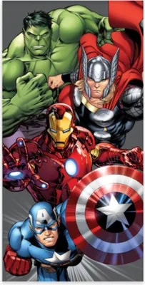 Immagine prodotto di Avengers Montaggio Badetuch, Strandtuch 60x120cm