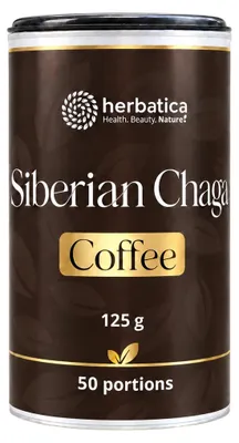 Obrázek produktu pro Sibiřská čaga s prémiovou instantní kávou arabica - 125 g - Herbatica