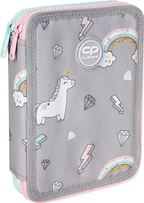 Obrázek produktu pro Penál COOLPACK XXXL školní pouzdro s 38 díly, 2patrové, 20 x 14 x 5 cm, Sladké sny, včetně náplně do plnicího pera